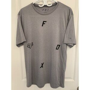 Fox Racing T-shirt Grey Men’s Large Fox Tech